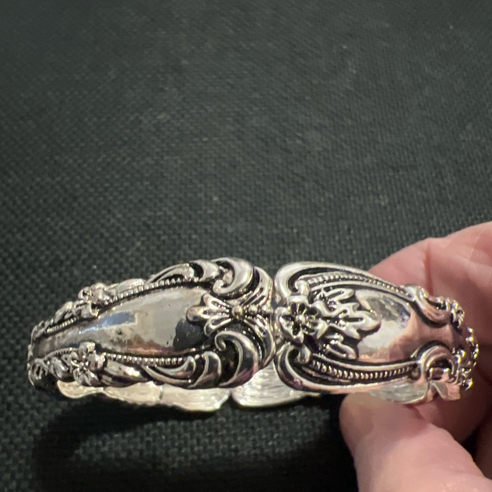 Elegant Silver Cuff Bracelet